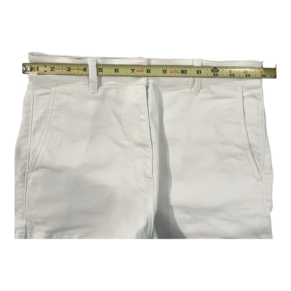 Everlane women’s white denim high waisted shorts size 8 - Picture 6 of 7